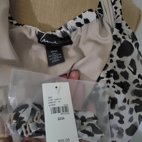 Lane Bryant Animal Print Strapless Maxi Dress 22 / 24 NWT - Picture 2 of 2